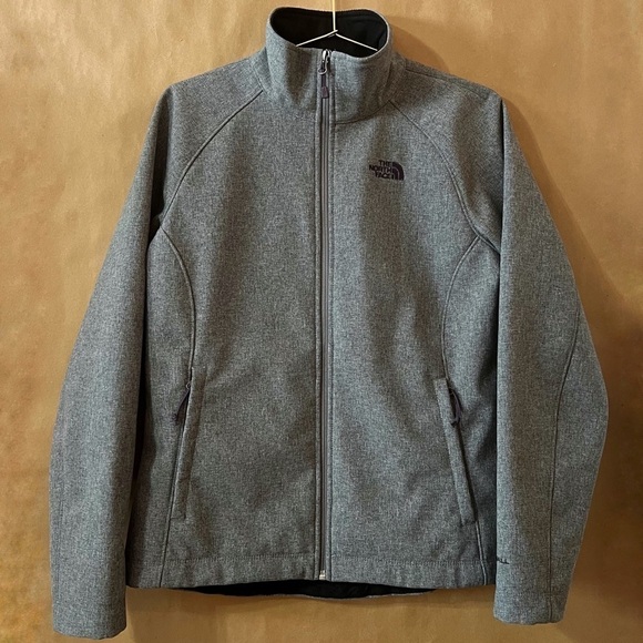 The North Face | TNF Windwall Soft Shell Bionic Zip Up Front Jacket Gray Size M - Picture 1 of 14